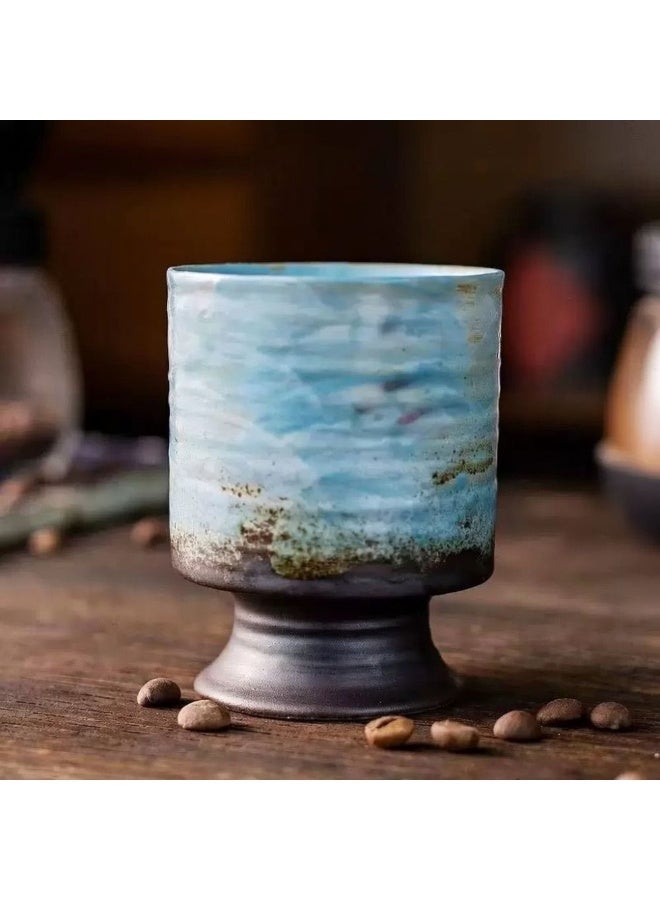 Clink Vintage Style Coffee Cup Creative Japanese Style High-foot Tea Cup Office Home Mug - Image 1